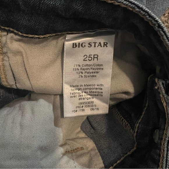 Big Star Maddie Skinny Jeans Womens 25R Blue Medium Wash Denim - Picture 6 of 7